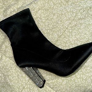 ASOS bedazzled heel booties